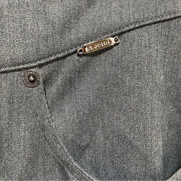 ST. JOHN Pants NEW Strait Leg Size 4 Charcoal Gray Stretch Trouser - Picture 9 of 17